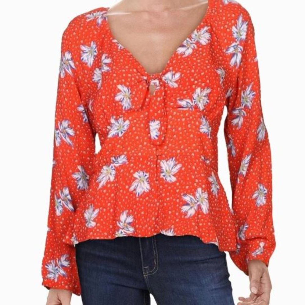 Willow & Clay Floral V-Neck Top